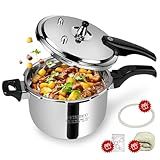 Premium Stainless Steel Small Pressure Cooker 3 quart | 8 Safety Features & Quick Cooking | stovetop pressure cookers;instant pot pressure cooker;olla de presion pressure cooker 3+qt mini