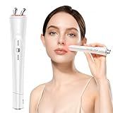 Yiiho 2-in-1 Facial & Eye Massager with Red Light, Rotation & Vibration for Puffiness, Firming & Smoothing – Facial, Eye & Neck Sculpting Tool for Fine Lines, Wrinkles & Eye Contours