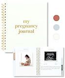 Lamare Pregnancy Journal for First Time Moms – Hardcover Pregnancy Planner & Diary – Pregnancy Gift for First Time Moms – Keepsake with Prompts & Photo Slots