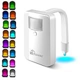 Witshine Toilet Night Light with Motion Activated Sensor, 16 Colors LED Stuff for Bathroom Decor - Cool & Unique Gadget for Kids, Men, Fartherday's Gift