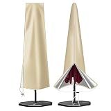 OKPOW Patio Umbrella Cover Waterproof: Fit 9ft to 12ft Outdoor Umbrellas