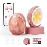 Momcozy Wellness 1 Wearable Breast Pump, Warm-Massage Hands-Free Pump with Heated Flange&Simulated Massage for Comfortable Breastfeeding&Let-Down, App-Controlled, 4 Modes 12 Levels, 180ml/6oz