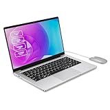 Laptop Computer, 14 inch Laptop Dual-Core Cerelon N4000 6GB RAM 128GB SSD Portable Laptop, 1366x768 IPS Display Fanless Design Laptop PC, WiFi 2.4/5G, BT 5.0, USB 3.0, Mini HDMI, Include USB-C Hub
