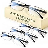 Gaoye 2.0 Executive Style Reading Glasses Men - Durable Readers with Blue Light Filtering- Comfortable Fit with TR90 Frames