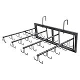 EASY-UP Pro Series 40 Swivel Hook Horse Bridle & Halter Tack Rack | Installed Size 27" Length x 9" Height x 21" Depth | Hooks Rotate for Easy Access | Mountable or Portable