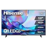 Hisense 50" Class E6SR Series Hi-QLED 4K UHD Smart Roku TV (50E6SR, 2026 Model) - Dolby Vision, Game Mode Plus, VRR, ALLM, DTS Virtual:X, Apple AirPlay, Compatible with Alexa and Google Assistant
