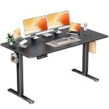 DUMOS 63 Inch Electric Standing Desk, Memory Adjustable Home Office Desk
