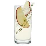 Libbey Heavy Base Drinking Glasses Set of 8, 15.5 Oz Elegant, Weighted Clear Water Glasses, Dishwasher Safe Glass Cups Set for Parties, Birthdays