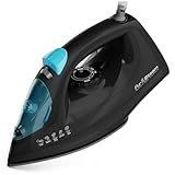 PurSteam Professional 1250W Steam Iron | Powerful Steamer with Burst of Steam & Spray | Non-Stick Soleplate, Easy Temperature Control & Auto Shut-Off