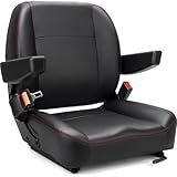 SEATIN Universal Forklift Seat,Tractor Seat,with Micro Switch,Armrest and Safety Belt,for Tractor,Mower,Skid Loader,Telehandler,Backhoe,Excavator Dozer…