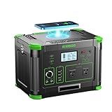 Portable Power Station 500W, 519.48Wh/140400mAh Solar Generator Backup