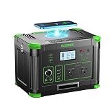 GRECELL Portable Power Station 500W, 519Wh/140400mAh Solar Generator Backup Lithium Battery Pack Power Supply with 2 AC Outlets, PD 60W USB-C Power bank for Outdoor RV Camping Home Outage Emergency