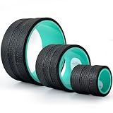 GymCope 3-Pack Back Roller Wheel Set, Spine-Safe Groove, 500 lbs
