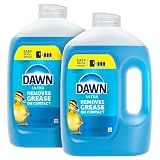 Dawn Ultra Dish Soap Refill Jug Large Size Original Blue Liquid Dishwashing Detergent, Powerful Dish Soap for Grease, 51.5oz (Pack of 2)