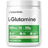 Bucked Up L-Glutamine (5000mg), Essentials (50 Servings, 250 Grams)
