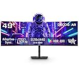Deco Gear 49 Inch Curved Ultrawide Monitor, 5120x1440 Dual QHD 32:9 1500R VA Display, HDR400, 120Hz, Adaptive Sync, 1ms MPRT, USB-C 65W PD, KVM, PIP/PBP, Gaming & Workstation Setup, for PC & Laptop