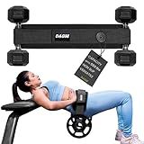 DAGM Hip Thrust Belt for Dumbbells heavy, Secure Glute Trainer with Non-Slip Extra Padding That Protects Your Hips - Ideal for Gym & Home Workouts - Use with Heavy Duty Kettlebells, Dumbbells, & Plates Hold up to 500 lbs