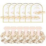 12 PCS Soft Silk Satin Hair Accessories - Scrunchies, Hair Clips for Bridal Shower Gifts, Wedding Favors for Women and Girls