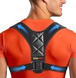 Posture Corrector for Men & Women – Adjustable Figure-8 Back Brace for Rounded Shoulders & Upper Back Support – Breathable & Invisible Under Shirts – Desk Job & Computer Work – All-Day Brace (1, Black)