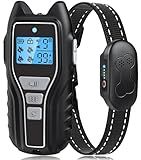 Dog Training Collar with Remote, Waterproof IPX7 E Collar for Dogs, Beep and Vibration Modes, Safe and Humane Training, 2000FT Range, Rechargeable, Fits Small Medium Large Dogs 15–120 lbs (Black)