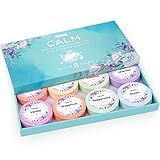 CalmNFiz Shower Steamers 8 Pack Set Shower Bombs Tablets in Box with 8 Fragrances with Shea Butter for Self-Care & Relaxation, Idea for Christmas, Women and Men