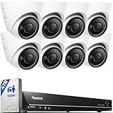 REOLINK 12MP PoE Security Camera System, 8pcs H.265 12MP Security Cameras, Person Vehicle Pet Detection, Two-Way Talk, Spotlights Color Night Vision, 16CH NVR with 4TB HDD, RLK16-1200D8-A