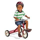 Radio Flyer Classic 10 Inch Toddler Tricycle with Rubber Tires and Steel Frame, Red