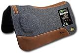 Southwestern Equine OrthoRide Correction Saddle Pad Western Saddle Pads - Made in USA (31 x 30, Natural Leathers)