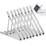 Rvpozwer Upgraded 47in 4 Sets Adjustable Solar Panel Tilt Mount Brackets, Foldable Tilt Legs, Support 100 200 300 400 500 Watt Solar Panels 4-8Pcs, Solar Panel Stand for Roof, Off-Grid, RV and Boat