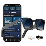 AI Smart Glasses with ChatGPT, 8MP Camera Glasses with Camera and Audio, AI Translation Sunglasses with 164 Languages, Bluetooth Sunglasses with Voice /Calling, 8-Hour Music Playback, Gradient Blue