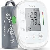Blood Pressure Monitor, Aile Blood Pressure Machine Upper Arm Large Cuff(8.7"-16.5"), High Automatic Blood Pressure Monitors Cuff for Home Use, (BP) Manual Arm Blood Pressure Monitors, 2 * 99 Memory