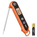 TempPro Digital Instant Read Meat Thermometer for Grilling Waterproof Kitchen Food Thermometer with Calibration Backlight Baking Bread Candy Thermometer Cooking Tools Utensils (Previously ThermoPro)