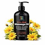 Bruizex Lymphatic Drainage Massage Oil with Arnica, Collagen and Stem Cells, Post Surgery Recovery &, Liposuction, 360 Lipo, BBL, Tummy Tuck, Fibrosis Treatment, 8.5 Oz