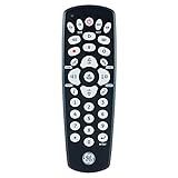 GE Universal Remote Control for Samsung, Vizio, LG, Sony, Sharp, Roku, Apple TV, TCL, Panasonic, Smart TVs, Streaming Players, Blu-ray, DVD, 4-Device, Black, 34708