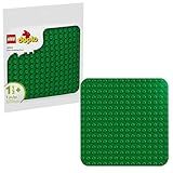 LEGO DUPLO Green Building Plate - Learning and Educational Building Toy for Toddlers, Preschool, Boys and Girls, Ages 1.5+ - Gift Ideas for Birthdays - 10460