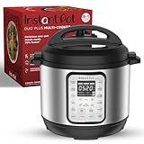 Instant Pot Duo Plus 9-in-1 Multicooker, Pressure Cooker, Slow Cook, Rice Maker, Steamer, Sauté, Yogurt, Warmer & Sterilizer, Includes App With Over 800 Recipes, Stainless Steel, 6 Quarts