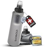 Water Filter Camping – Bachgold Foldable Squeeze Portable Water Filter for Hiking, Backpacking & Emergency Use | Ultralight Outdoor Filtration Bottle, Swiss Design (White, 16.9 Oz)