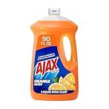 Ajax Ultra Liquid Dish Soap Orange Scent, Triple Action, 90 fl oz Bottle