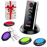 Reyke Key Finder with Sound, 131ft RF Remote Finder, 4 Receivers