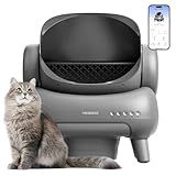 Neakasa M1 Plus Open-Top Self Cleaning Cat Litter Box, Automatic Cat Litter Box with APP Control, Odor-Free Waste Disposal Includes Trash Bags