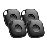 Life360 Tile - Bluetooth Tracker, Keys Finder and Item Locator for Keys, Bags and More. Phone Finder. Both iOS and Android Compatible. 4-Pack (Black)