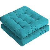 Tiita 22 Inch Square Floor Cushions, Floor Pillow for Sitting, Blue