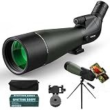 WOZEL 25-75x80 Spotting Scope with Tripod for Target Shooting High Powered