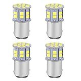 LEDYOTRY 1157 LED Bulb White, Super Bright 2057 2357 7528 BAY15D LED Bulbs for Backup Reverse Lights, Brake Tail Lights, Parking Daytime Running Lights (Pack of 4)