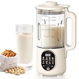 50oz Nut Milk Maker, 10 in 1 Automatic Nut Milk Maker with 20 Blades,Almond Milk Machine,Plant Based Milks Homemade Oat,Chowder,Juice,Soy Milk Machine with Delay Start,Boil Water,Keep Warm& Auto Clean