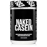 NAKED Casein - 1Lb Micellar Casein Protein - Bulk, Zero Carb, NSF Certified, GMO-Free, Gluten Free, Soy Free, Preservative Free - Stimulate Muscle Growth - Enhance Recovery - 15 Servings