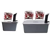 Väeske 12 + 26 QT Sous Vide Container Set with Racks, Lids & Insulating Sleeves – Complete Dual-Size Sous Vide Accessories Kit – Fits Anova, Joule, Instant Pot, Nano