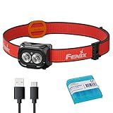 Fenix HL18R-T V2.0 800 Lumen Trail Running Headlamp, USB-C Rechargeable, White and Warm White Lights, Red Lights, Compatible with 3X AAA Batteries, (Black)