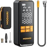 MODARI Tire Inflator Portable Air Compressor, 5X Faster 160 PSI Portable Tire Inflator for Car with Carrying Case, Built-in Magnetic Storage, Auto Shut-Off Cordless Air Pump for Car Tires, SUV, Truck