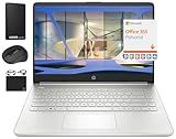 HP New 14" HD Ultra Light Thin Laptop, Quad-Core Intel Celeron Processor, 16GB RAM, 628GB (128GB eMMC+ 500GB Ext Driver), WiFi, Upto 11 Hours, Windows 11 S + 1 Year Office 365+HubxcelAccessory, Silver